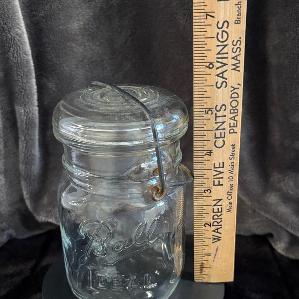 Vintage Ball Ideal Wire Seal Clear Glass Made in USA 🇺🇸 - Picture 7 of 11